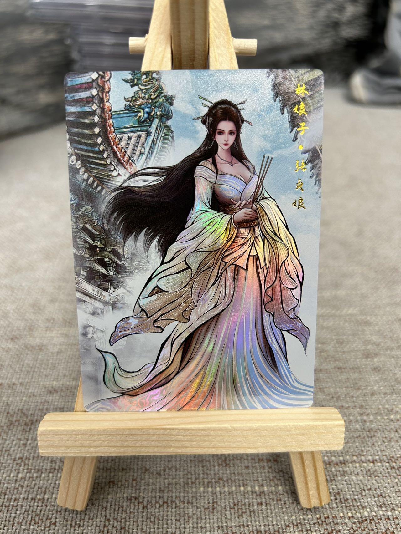 喜灰玩卡拍卖第七期，接拍品0佣金，欢迎送拍，释放现金流，让自己有资金可以购买更多喜欢的卡牌，让别的卡友能淘到更多心仪的卡牌 卡德曼 张建东水浒第二弹  彩闪特卡一套12张 扈三娘、张贞娘、阎婆惜、仇琼英（原画、水墨、线稿）