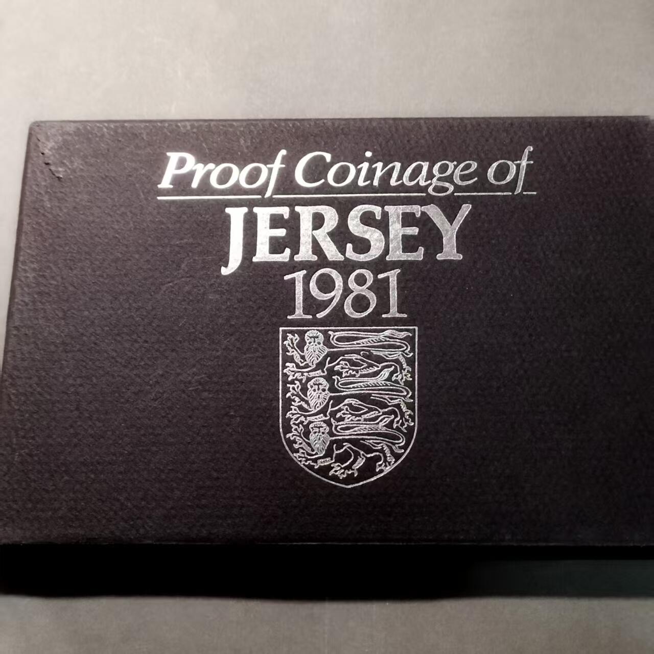 长老汇马年精选第十六场拍卖 泽西岛1981年7枚套精制套币，含黑斯廷斯战役菱形精制纪念币，盒证齐全，盒装少见