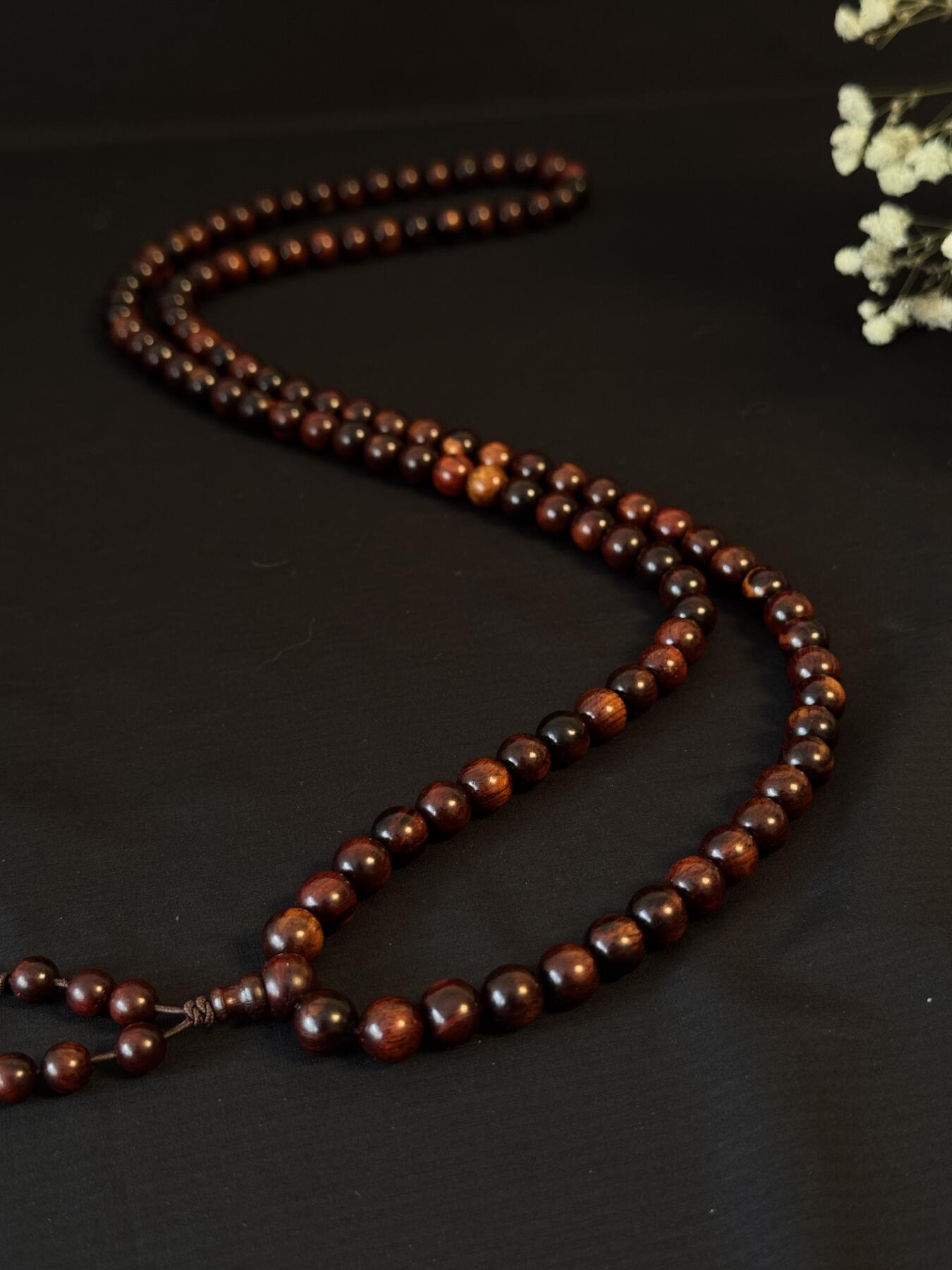 零元拍：海南黄花梨  1.2/108 长串佛珠