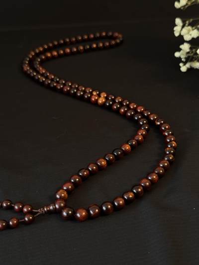 零元拍：海南黄花梨  1.2/108 长串佛珠 - 零元拍：海南黄花梨  1.2/108 长串佛珠