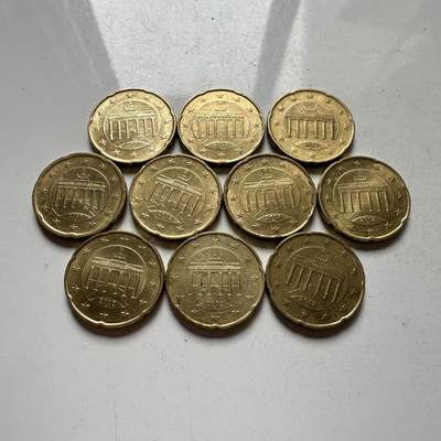 🌹外币初藏🌹🐯2026年第39场   每周二四六晚8️⃣点 苏联泰国纪念币世界钱币 - 德国 10欧分 10枚组