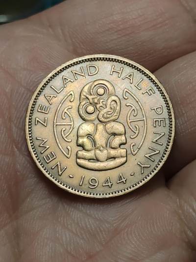 2026年第四十二场(总第二百一十一场）外国好品散币场(佣金3%) - 好品–新西兰🇳🇿1944年1/2便士(乔治六世第一版)