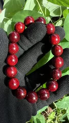 零元拍：印度小叶紫檀 1.2满金星手串，妥妥的高油高密，檀香宜人