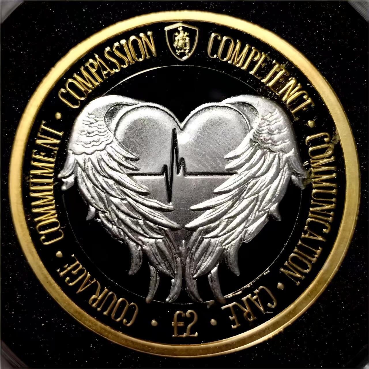 长老汇马年精选第十六场拍卖 珍惜！南乔治亚岛和南桑威奇群岛2020年弗洛伦斯·南丁格尔诞辰200周年2镑精制纪念银币  纯银，盒证一体    发行量仅仅475枚，市面不可见