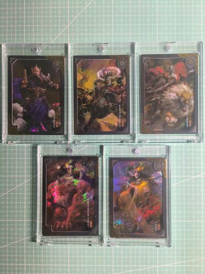 C先生卡牌 第26期 持续收拍品中…零手续费代拍 - 【限编彩闪】卡动×午夜猴子《封神》散卡 5张