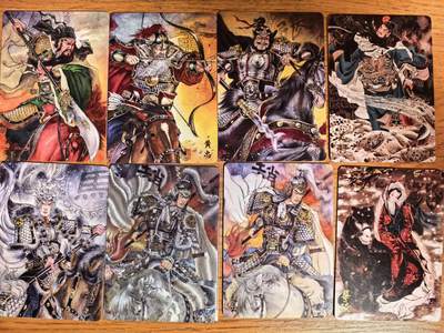 阳大大卡牌拍卖第109期（持续收拍品，周五晚上九点截拍，进群福利早知道） - 【裸卡】橙卡文化 三国限定 普卡8张 铎凯马超为粗闪