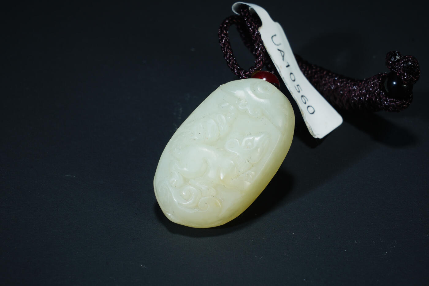 上海都达杂项专场六十九【全场包邮】 天然和田玉精雕《代代数钱》挂件 96-40