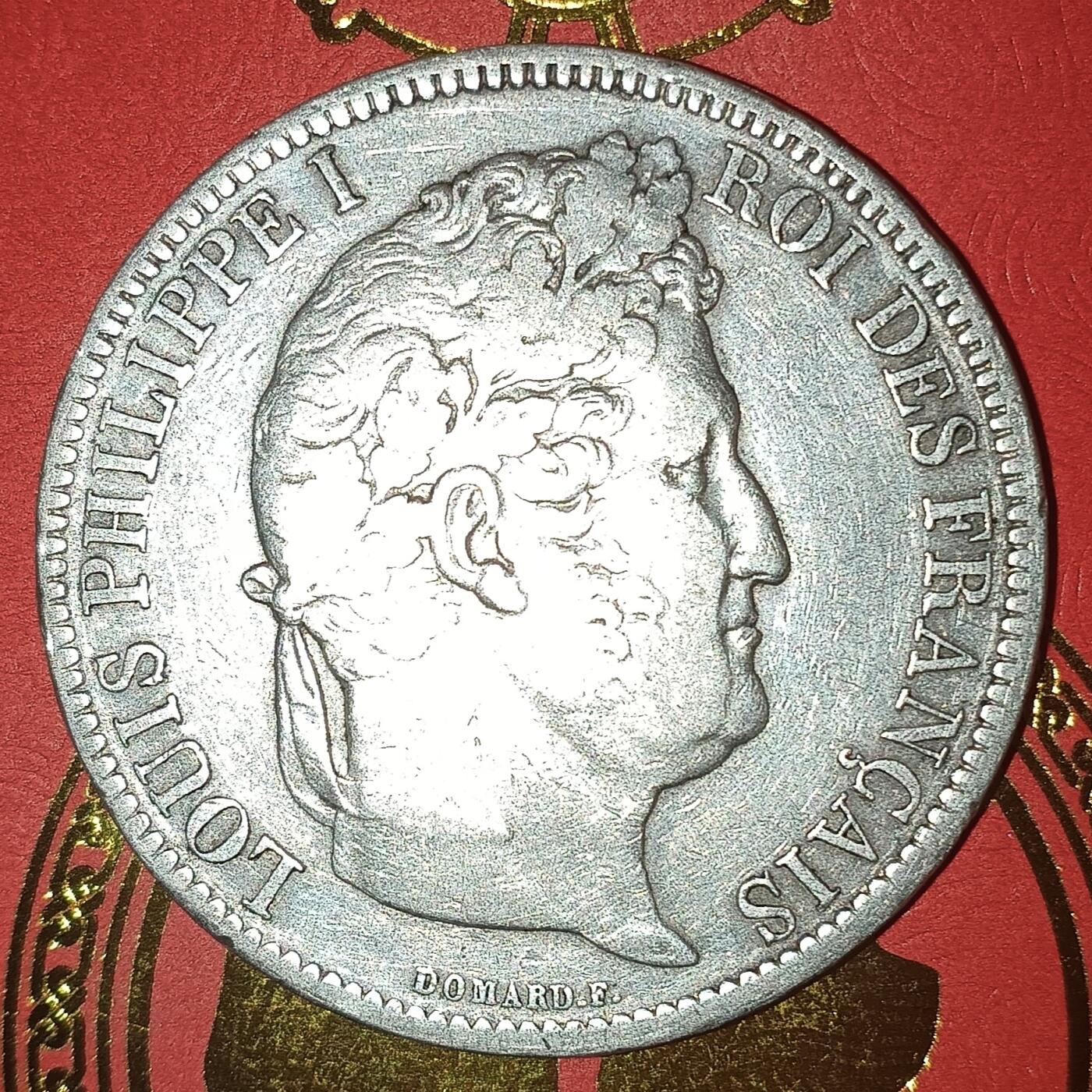 法兰西王国路易菲利普一世5法郎银币 1831年法兰西王国路易菲利普一世5法郎银币24.99克