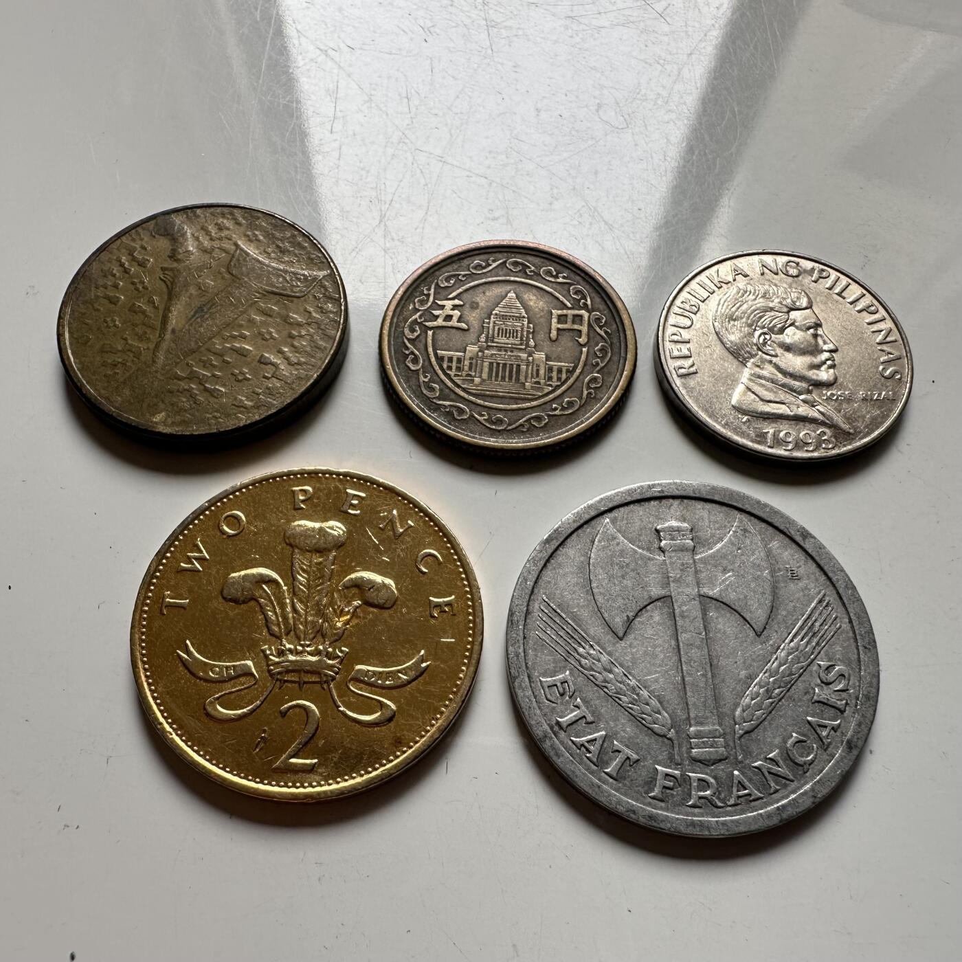 🌹外币初藏🌹🐯2026年第39场   每周二四六晚8️⃣点 苏联泰国纪念币世界钱币 散币5枚