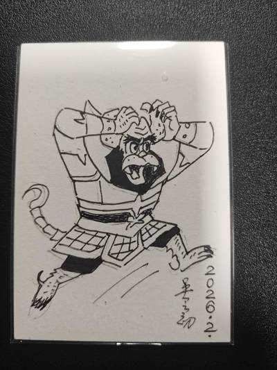 天玑星卡拍第186期《4.9周四截拍》持续收拍收评中 满赠卡需备注 - 【签绘卡】葫芦兄弟 原画师 吴云初 签绘卡 蝎子精