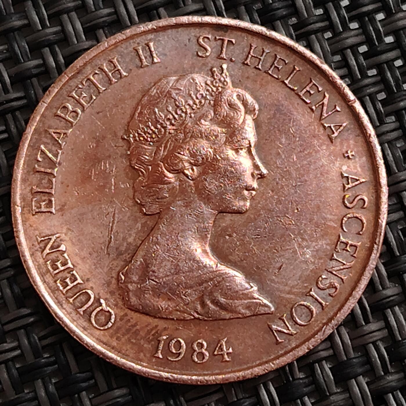 布加迪🐬～世界钱币(上海)🌾第 288 期 /  各国套币和散币 圣海伦娜亚森松 1984年 2便士