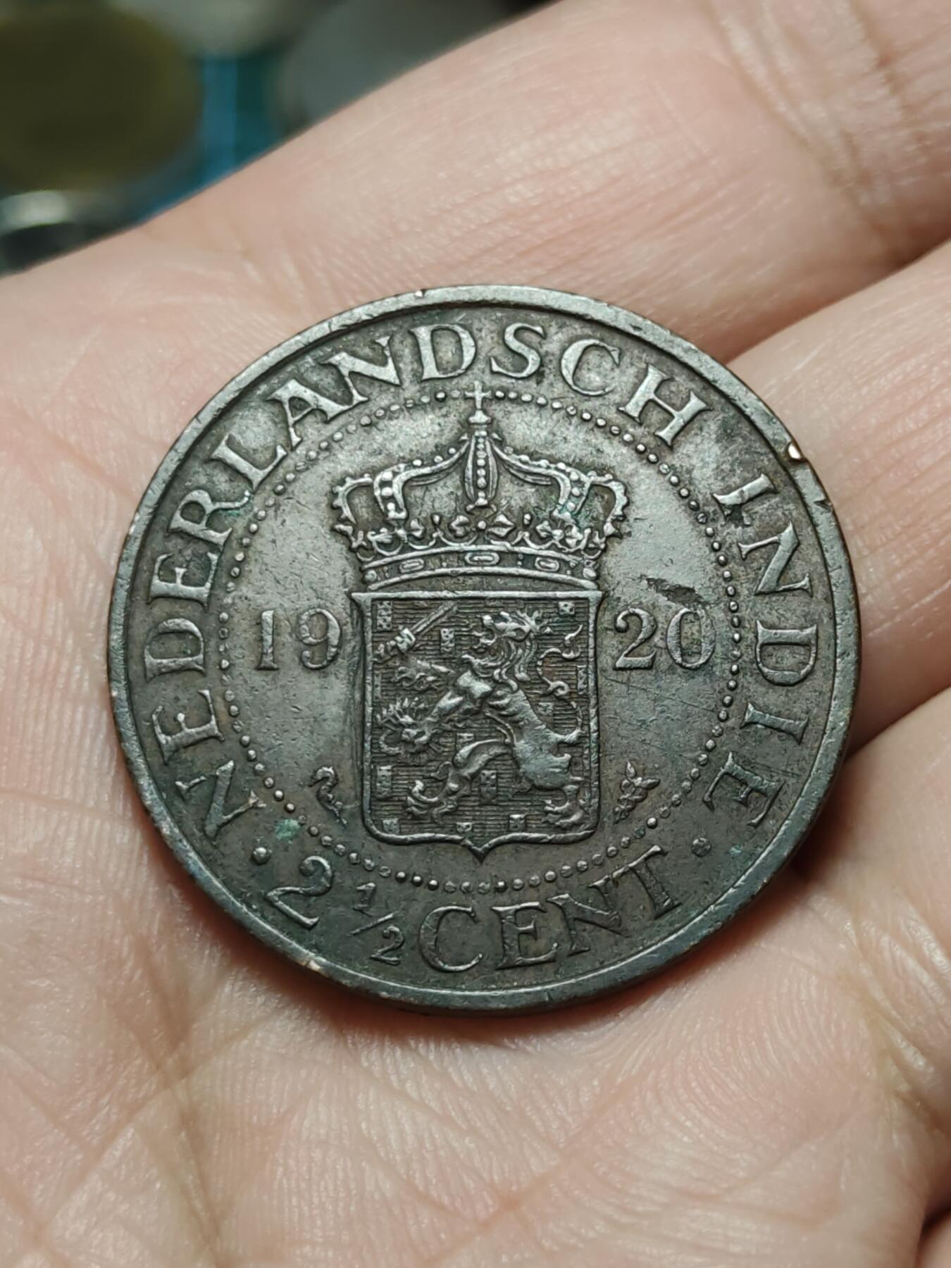 2026年第四十二场(总第二百一十一场）外国好品散币场(佣金3%) 荷属东印度1920年2.5分(威廉明娜女王时期，Seahorse –海马标)