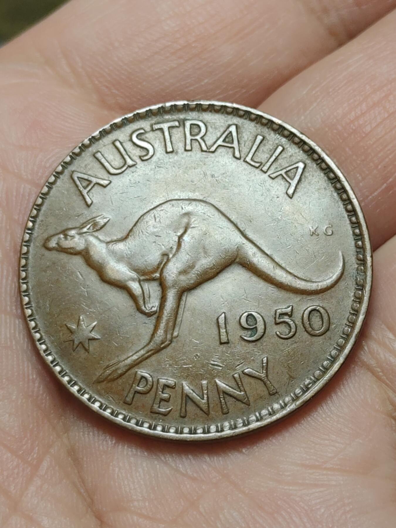 2026年第四十二场(总第二百一十一场）外国好品散币场(佣金3%) 好品–澳大利亚🇦🇺1950年1便士(乔治六世第二版，m版墨尔本造)