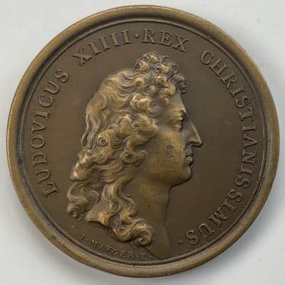 掌中浮雕-藏着的欧洲第057场 - 法国路易十四铜章，41mm，后铸