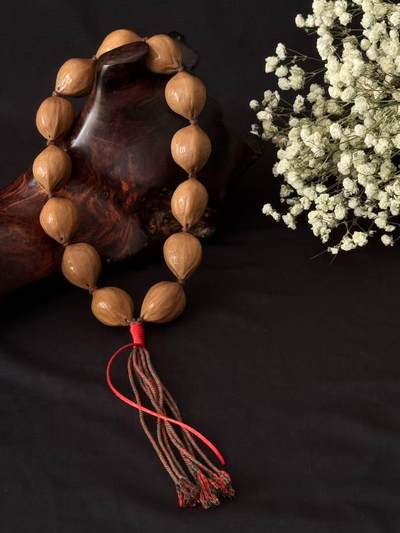 零元拍：精抛 铁核素珠橄榄核手持：19/24MM - 零元拍：精抛 铁核素珠橄榄核手持：19/24MM