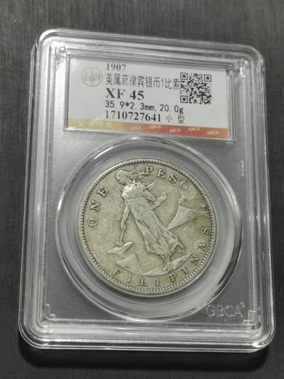 天下钱庄专场欢迎参拍 - 美属菲律宾一比索银币