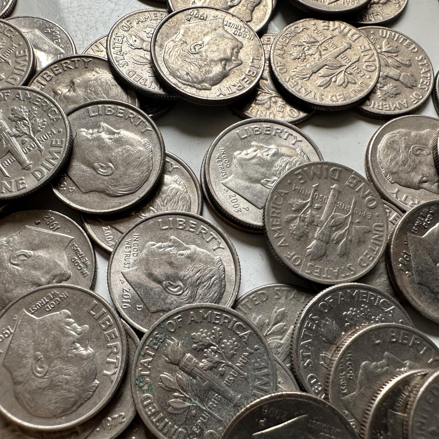 🌹外币初藏🌹🐯2026年第39场   每周二四六晚8️⃣点 苏联泰国纪念币世界钱币 10美分一组65枚