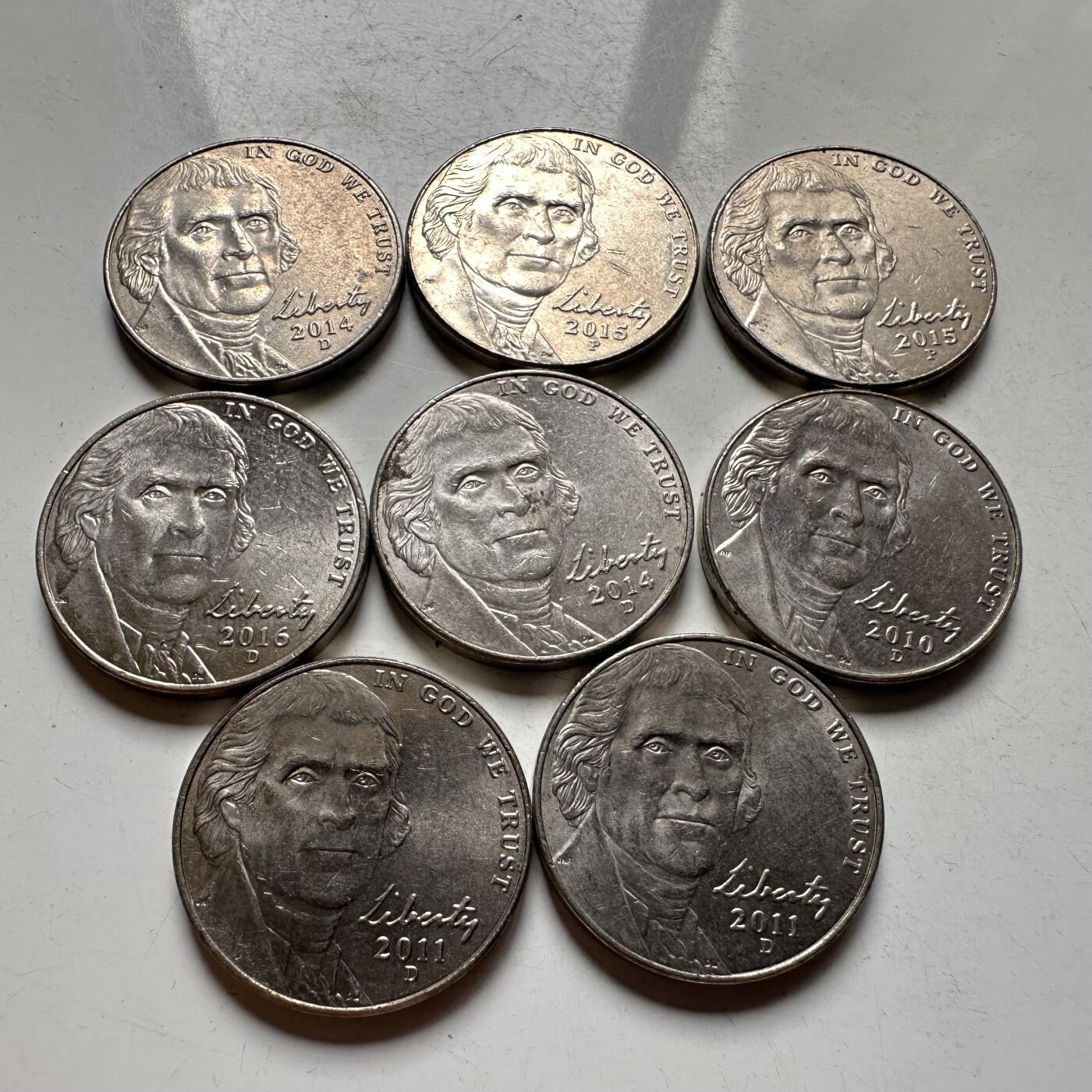 🌹外币初藏🌹🐯2026年第39场   每周二四六晚8️⃣点 苏联泰国纪念币世界钱币 新版5美分 8枚