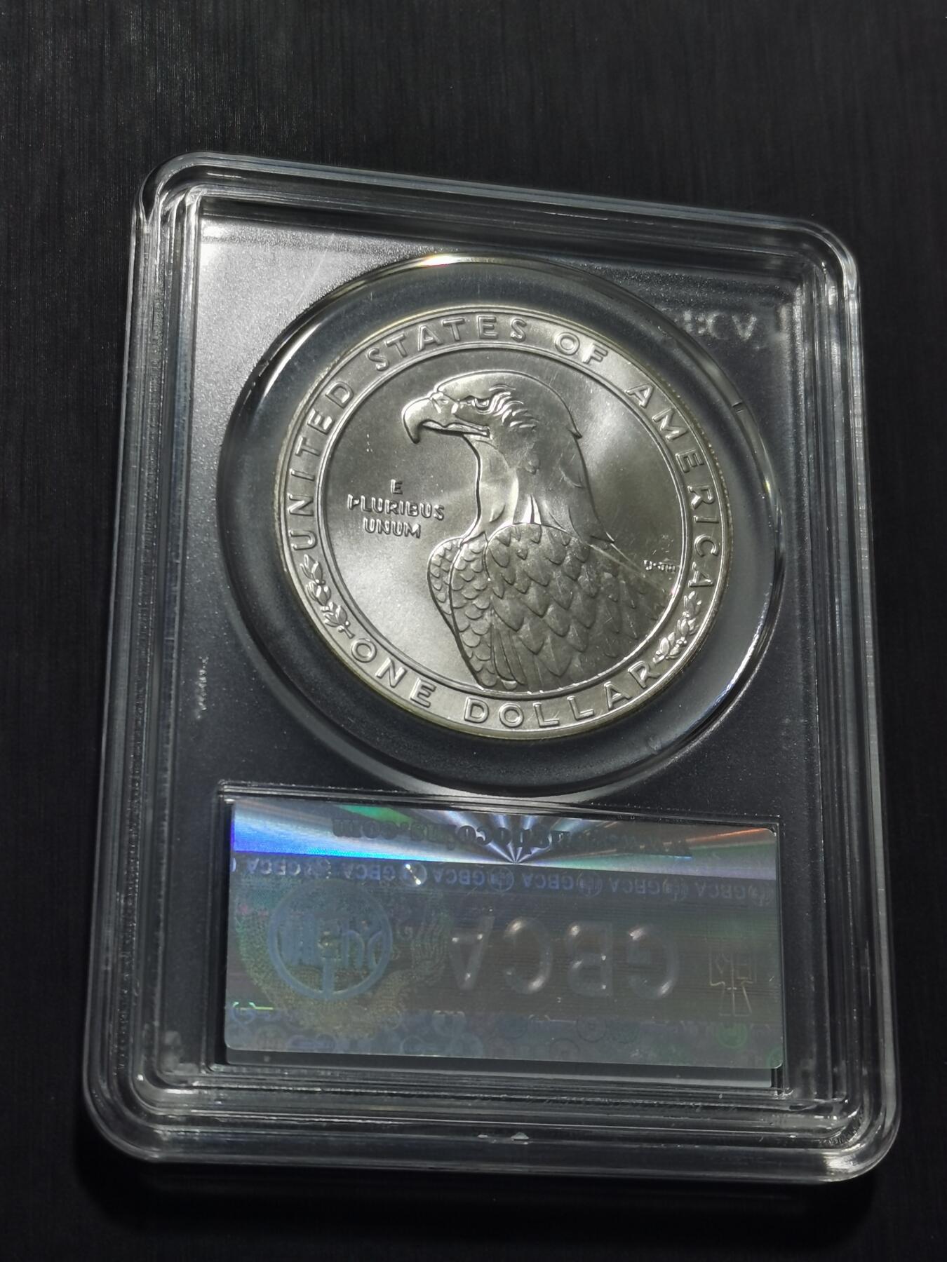 天下钱庄专场欢迎参拍 美国洛杉矶奥运会一美元银币