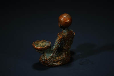 上海都达杂项专场102【全场包邮】  尼泊尔铜佛香插造像96-22