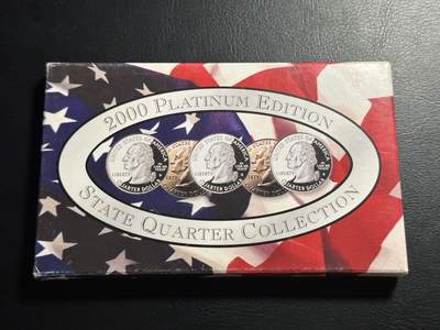 丙午马年四月第二场 。本期更新各类稀有品种 - 原光品质2000千禧年美国州币纪念币。有帧装册。