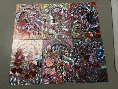 麦趣喜第五场   (4月10号周五晚上22点截拍，专注买家市场，福利拉满)  - 星宿文创 冯涛 扈三娘 粗闪工艺 一套6张齐 半粗