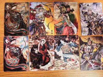 阳大大卡牌拍卖第109期（持续收拍品，周五晚上九点截拍，进群福利早知道） - 【裸卡】橙卡文化 三国限定 普卡8张 心染蔡琰为粗闪