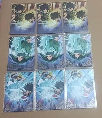 四月九号  小林卡牌 不寄存 - 卡游 圣斗士星矢 原膜 SSR 9张