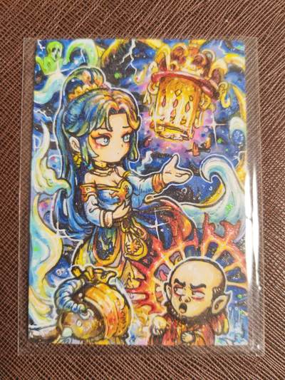 阳大大卡牌拍卖第109期（持续收拍品，周五晚上九点截拍，进群福利早知道） - 【手绘卡】达叮 神鬼物语 绝色手绘卡1/1