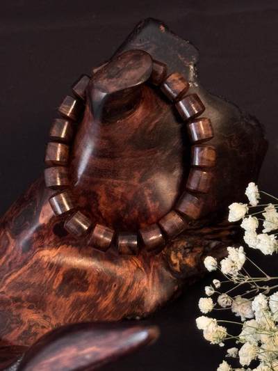 零元拍：老料海南黄花梨桶珠手串：10MM - 零元拍：老料海南黄花梨桶珠手串：10MM