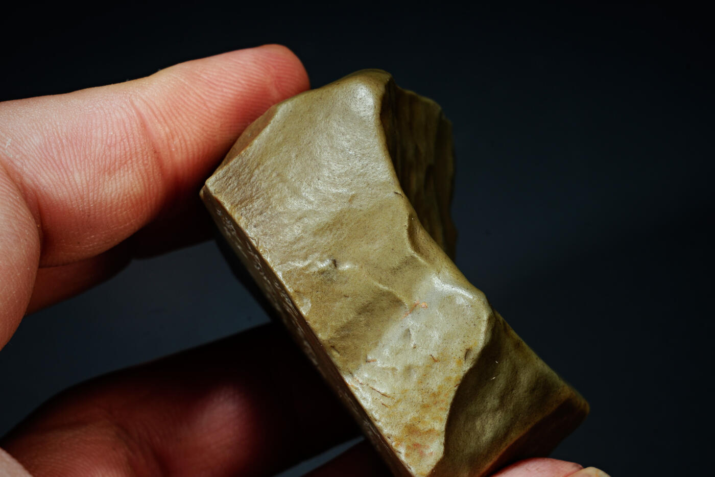 上海都达杂项专场六十九【全场包邮】 戈壁彩泥石刻诗文摆件96-260