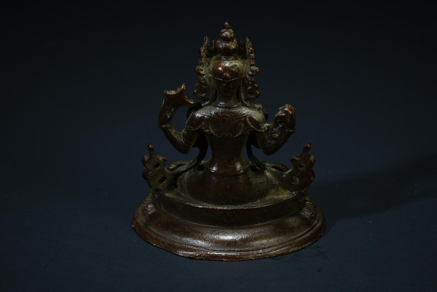 上海都达杂项专场六十九【全场包邮】 尼泊尔铜四臂观音造像96-23