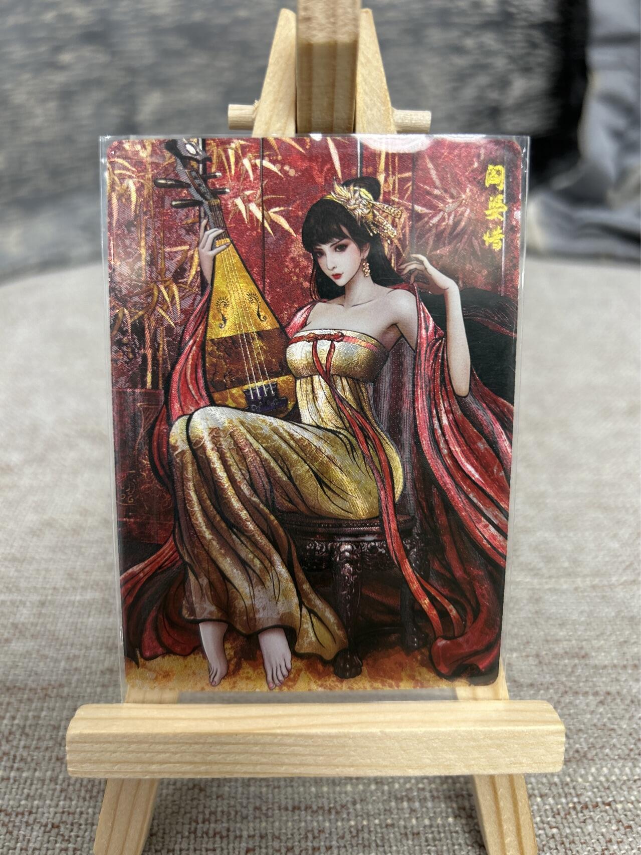 喜灰玩卡拍卖第七期，接拍品0佣金，欢迎送拍，释放现金流，让自己有资金可以购买更多喜欢的卡牌，让别的卡友能淘到更多心仪的卡牌 卡德曼 张建东水浒第二弹 特卡阎婆惜 折光粗闪一套3张 （原色、水墨、线稿）