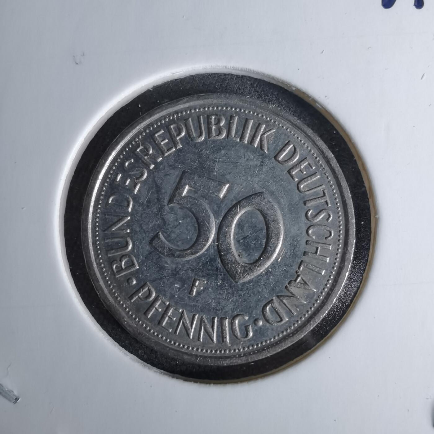 沼泽如烟--第1044场 德国1993年50芬尼