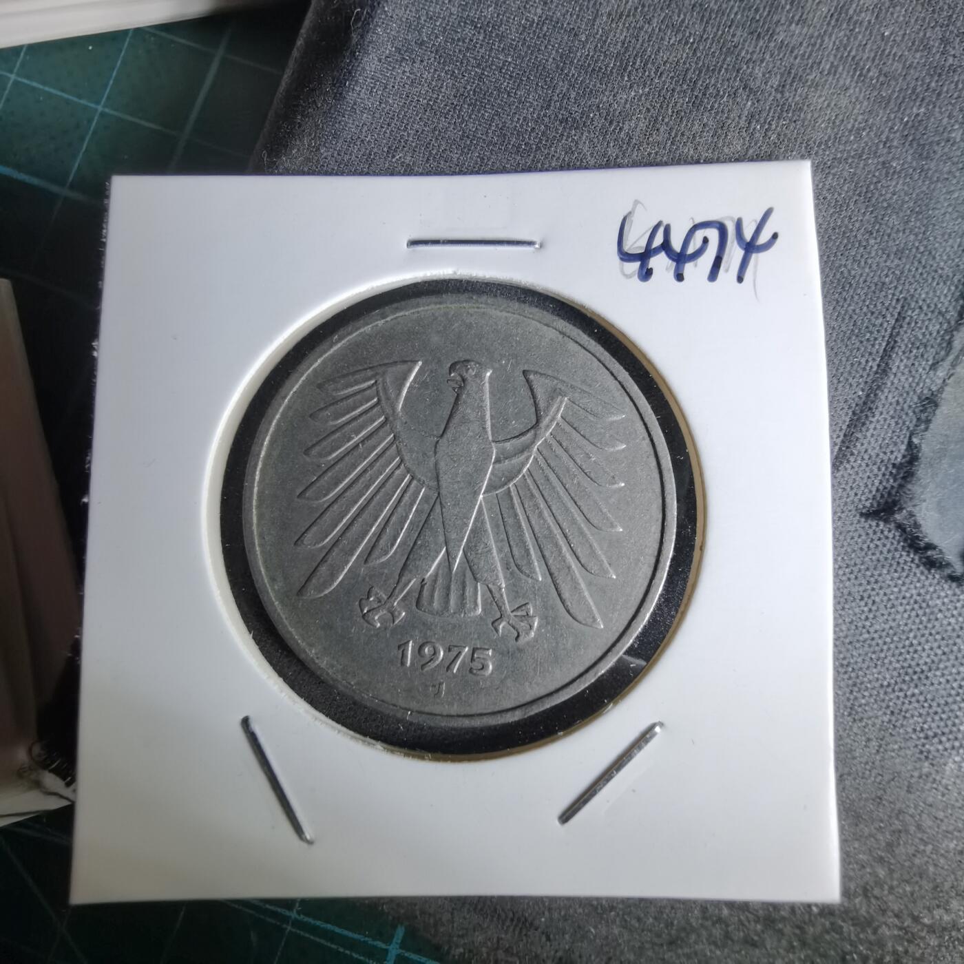 沼泽如烟--第1044场 德国1975年5马克