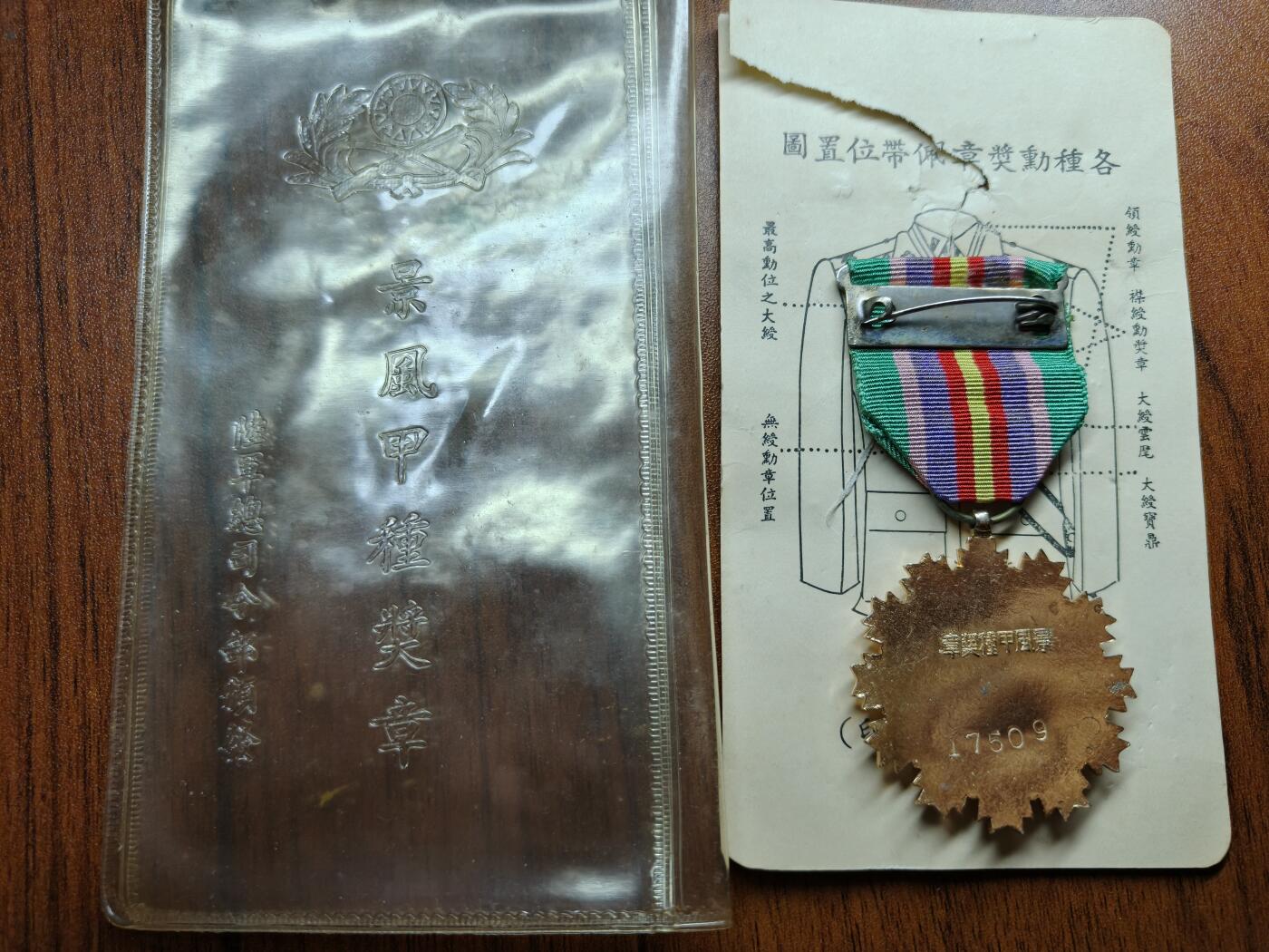 蜀地medal 2026春季精品专场 第5场 退台上校的 景风甲奖章一套