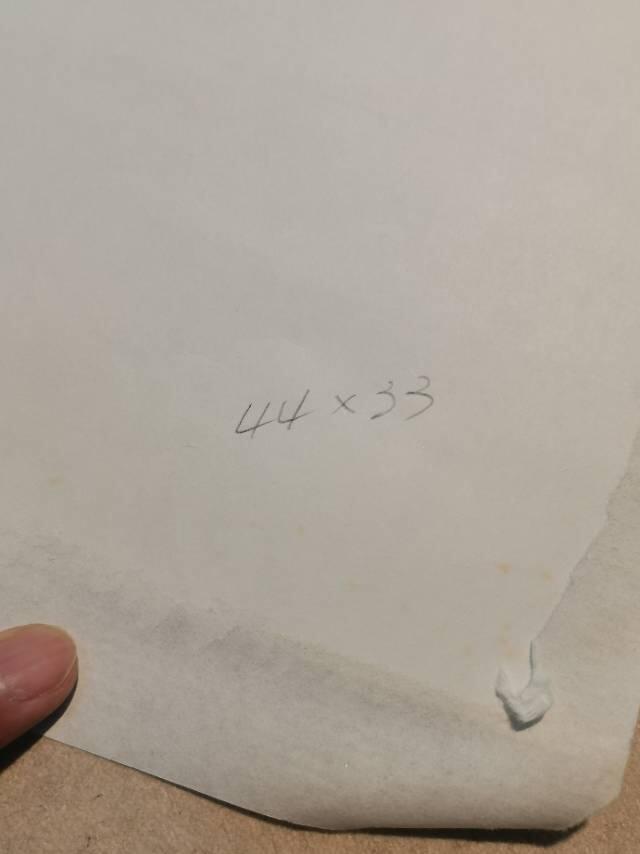 现代传统工笔白描《静思图》