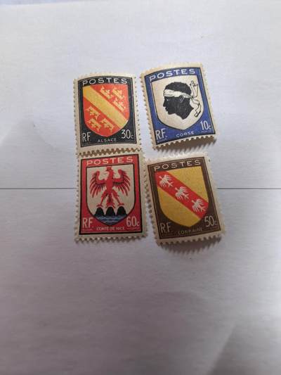 杂票 - 法国邮票1946年城徽4全新