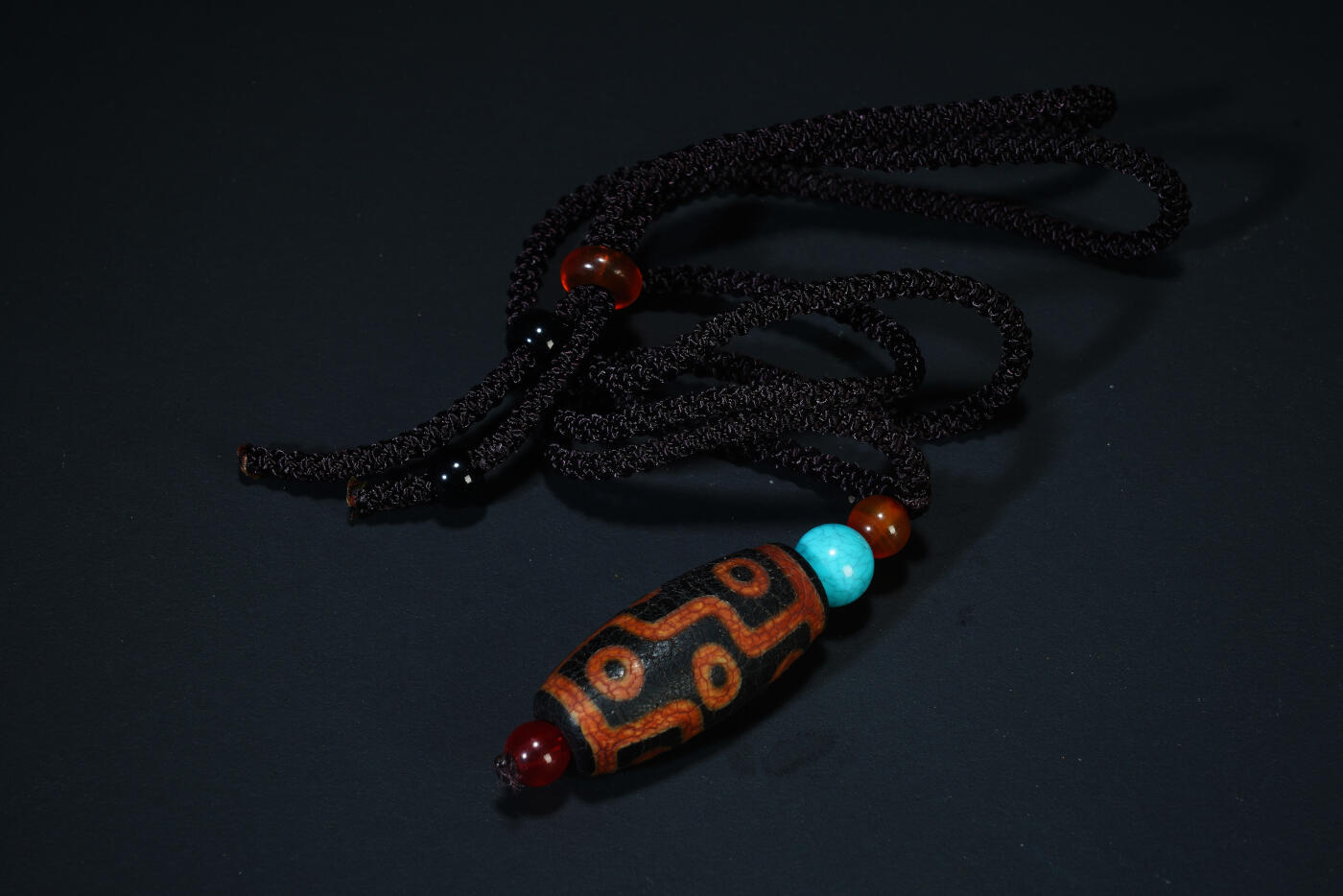 上海都达杂项专场六十九【全场包邮】 九眼玛瑙天珠96-56