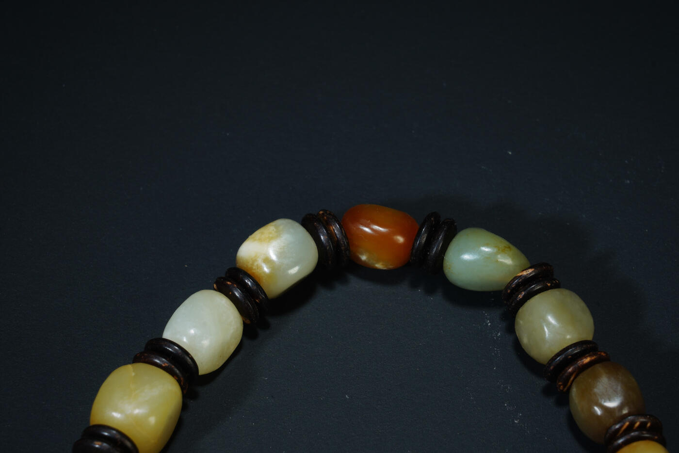 上海都达杂项专场六十九【全场包邮】 天然和田玉籽料手串96-42