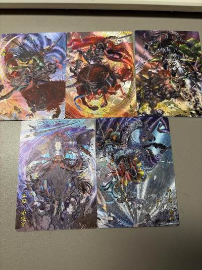 麦趣喜第五场   (4月10号周五晚上22点截拍，专注买家市场，福利拉满)  - FJF水浒五虎粗闪一套5张