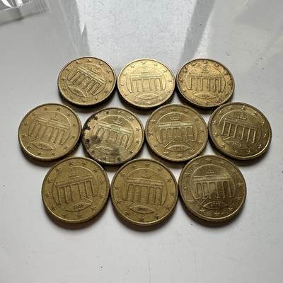 🌹外币初藏🌹🐯2026年第39场   每周二四六晚8️⃣点 苏联泰国纪念币世界钱币 - 德国 50欧分 10枚组