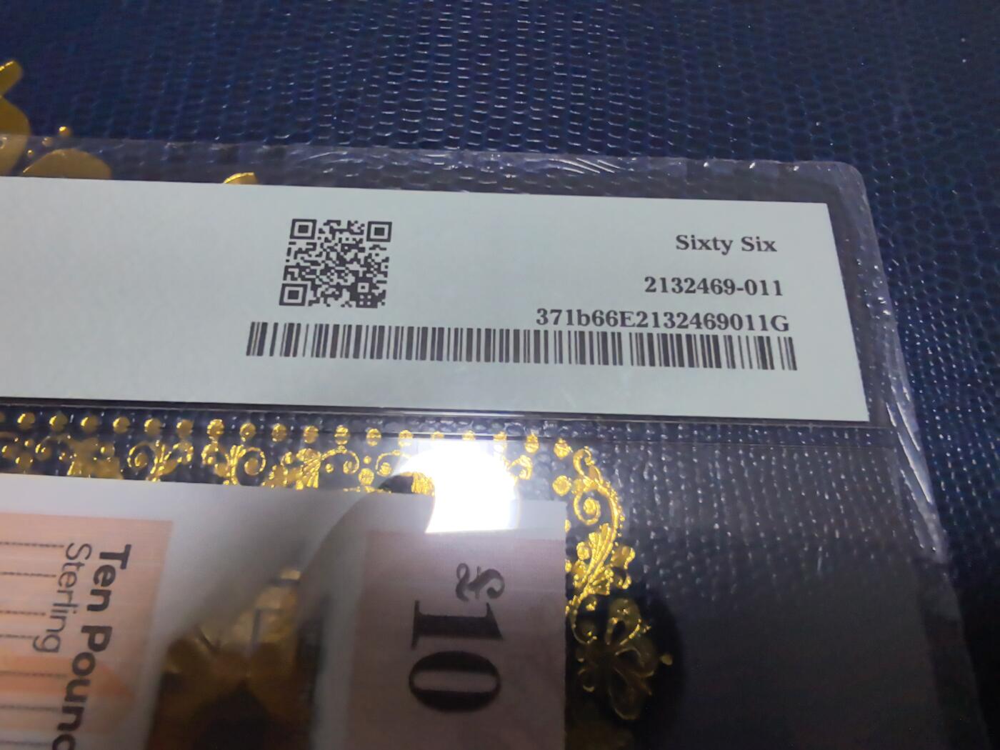 长老汇马年精选第十六场拍卖 2021苏格兰10英镑塑料钞，PMG 66，无47