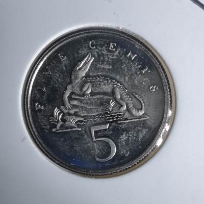 沼泽如烟--第1044场 - 牙买加1976年5分精制币