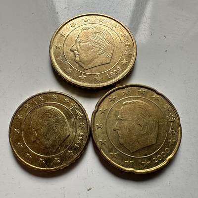 🌹外币初藏🌹🐯2026年第39场   每周二四六晚8️⃣点 苏联泰国纪念币世界钱币 - 比利时 10-20-50欧分3枚组