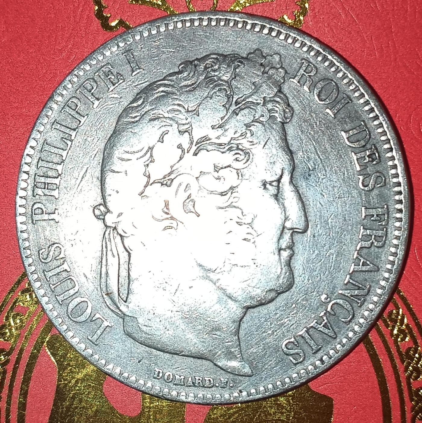 法兰西王国路易菲利普一世5法郎银币 1832年法兰西王国路易菲利普一世5法郎银币25克