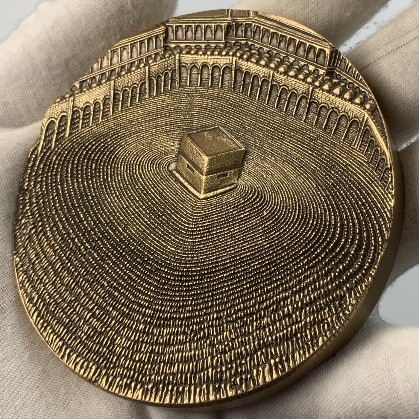 掌中浮雕-藏着的欧洲第057场 法国杜弗莱大铜章，麦加铜章 ， 杜弗莱经典麦加 ，81mm，382g，原盒