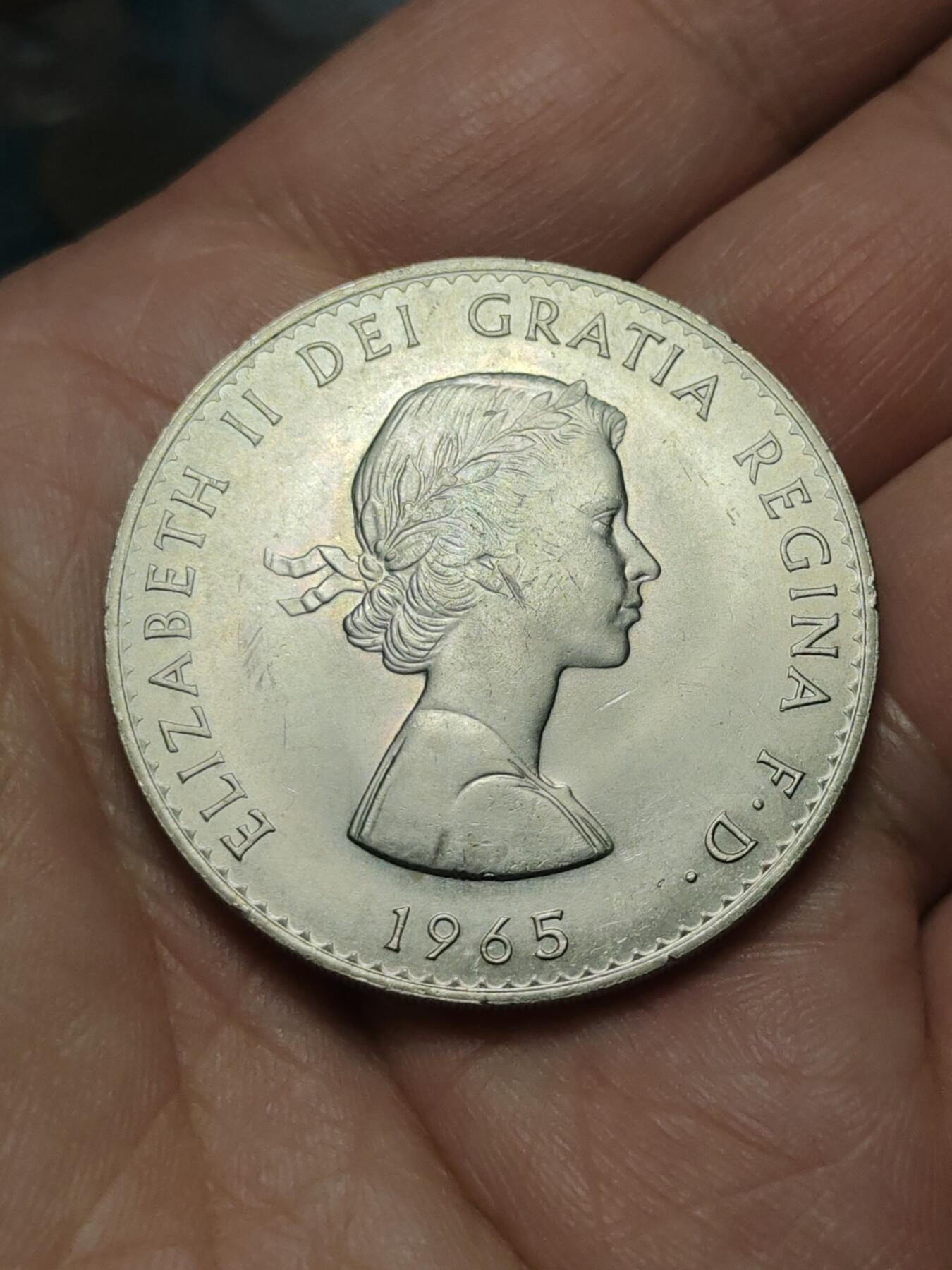 2026年第四十二场(总第二百一十一场）外国好品散币场(佣金3%) 英国🇬🇧1965年1克朗(丘吉尔逝世纪念币)