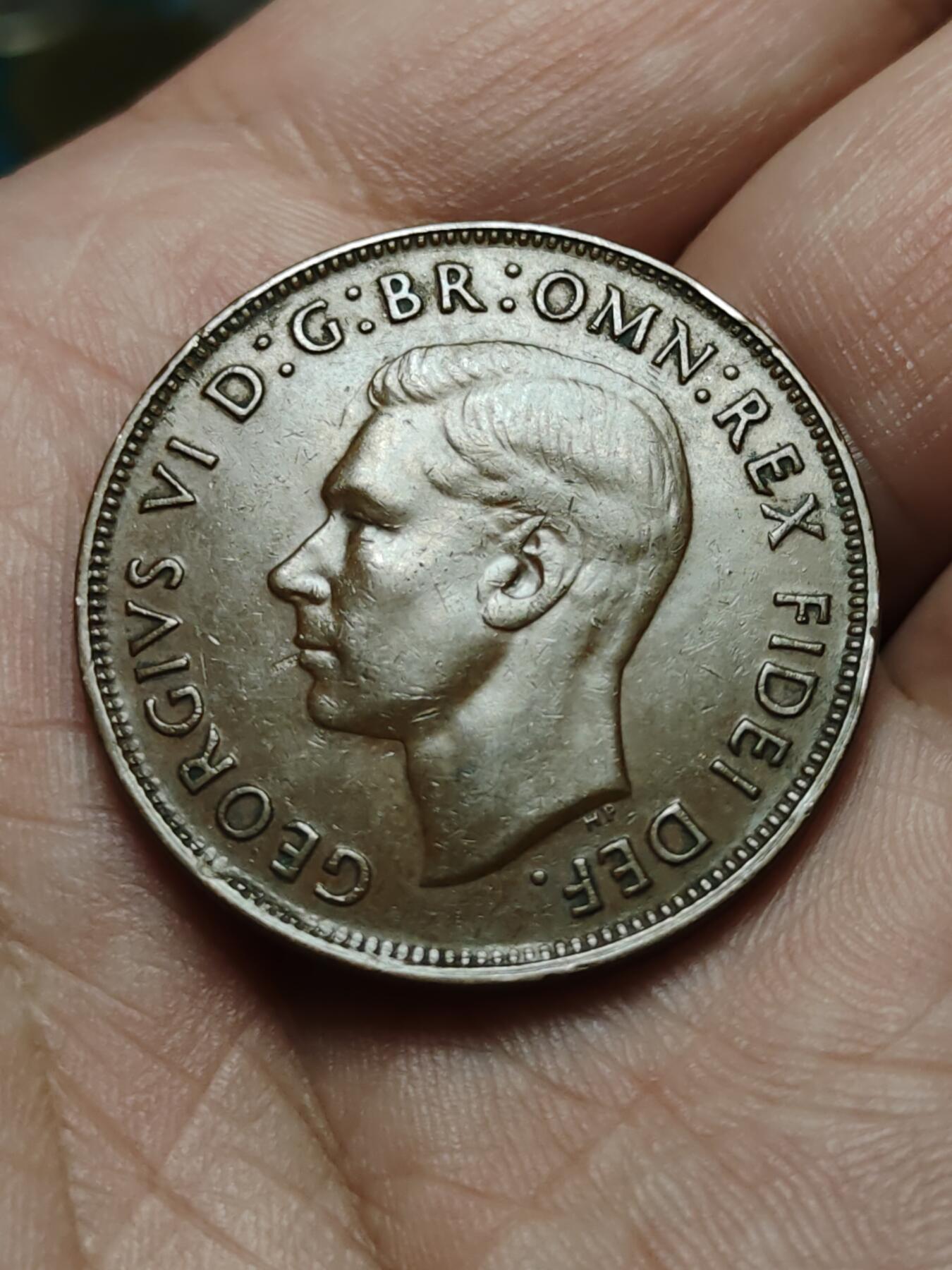 2026年第四十二场(总第二百一十一场）外国好品散币场(佣金3%) 好品–澳大利亚🇦🇺1950年1便士(乔治六世第二版，m版墨尔本造)