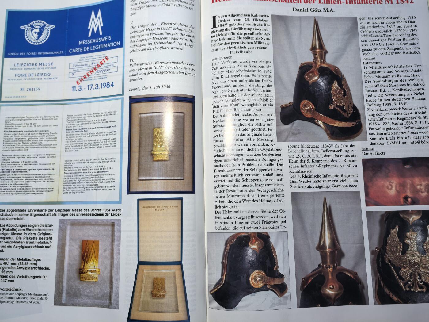 盛世勋华——号角文化勋章邮票专场拍卖第313期 德国出版 Militaria-Magazin杂志 2006年6/7月刊总第123期 58页